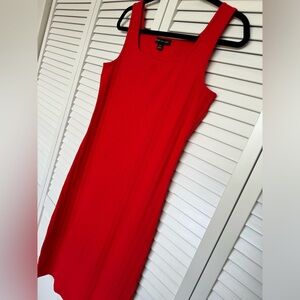 Ribbed Cotton Dress by BANANA REPUBLIC, Size M